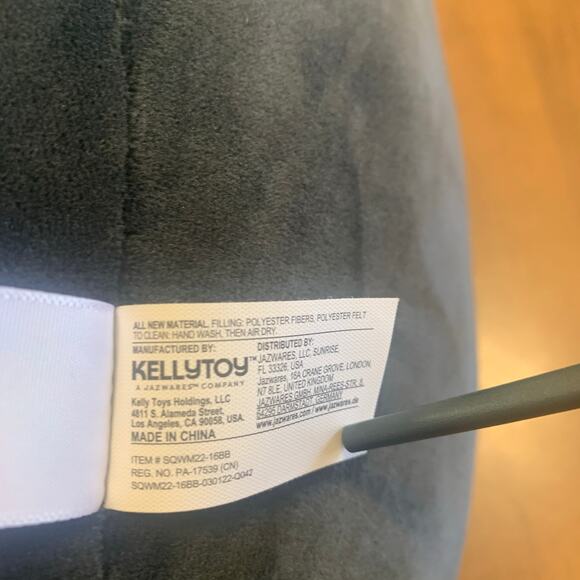 Squishmallows Halloween Squad 2021 Silver Emily Bat 16" Sparkly Wings Belly A41 - Picture 4 of 13